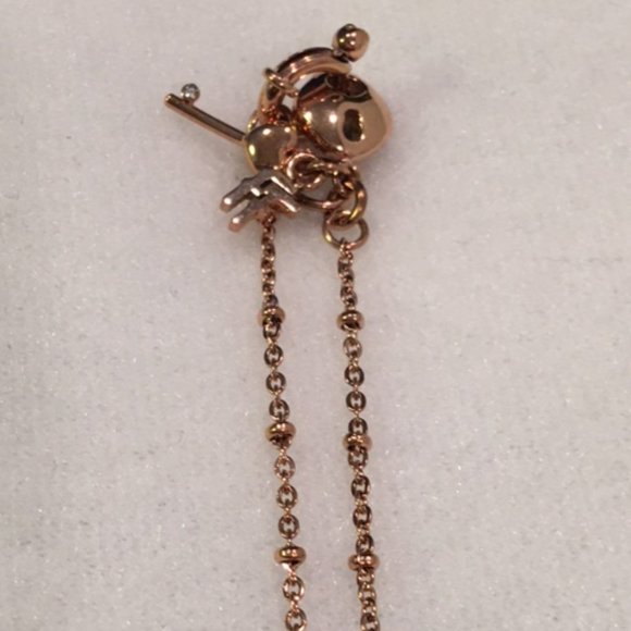 FOLLI FOLLIE Rose Gold-Plated Key Pendant Necklace - Picture 13 of 13